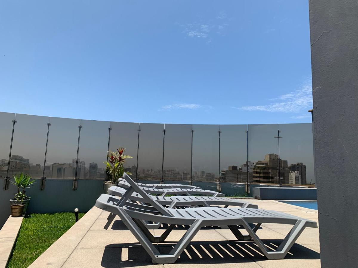 Acogedor Dpto En San Isidro Excelente Vista, Piscina Y Wifi Lima Exterior foto